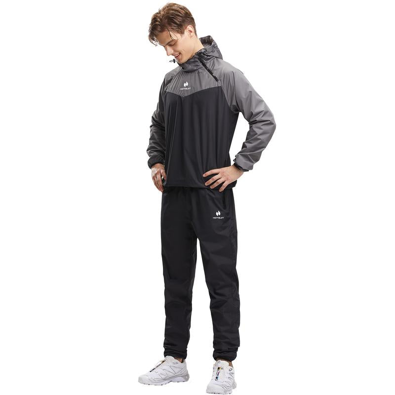 HOTSUIT Unisex Sauna Suit Sportswear | Jacket and Pants Fitness Training Clothes Outdoorfun Athletic Workout Men'S Alo Set