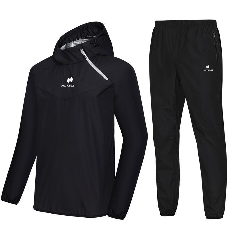 HOTSUIT Unisex Sauna Suit Sportswear | Jacket and Pants Fitness Training Clothes Outdoorfun Athletic Workout Men'S Alo Set