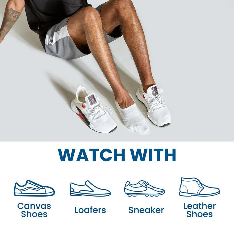 WANDER No Show Socks Mens,Womens Men Ankle Socks Short Low Cut Invisible Liner Non Slip Casual Athletic Boat Socks，Cotton Thin Non Slip Men Invisible Sock Black Sport,7 Pair,Grip Socks