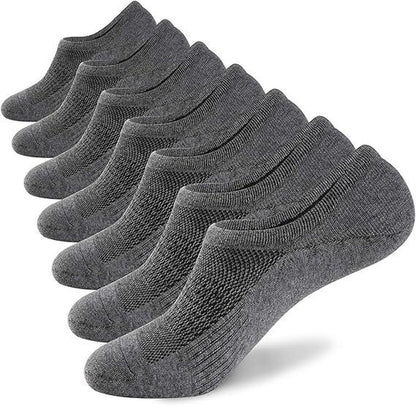 WANDER No Show Socks Mens,Womens Men Ankle Socks Short Low Cut Invisible Liner Non Slip Casual Athletic Boat Socks，Cotton Thin Non Slip Men Invisible Sock Black Sport,7 Pair,Grip Socks