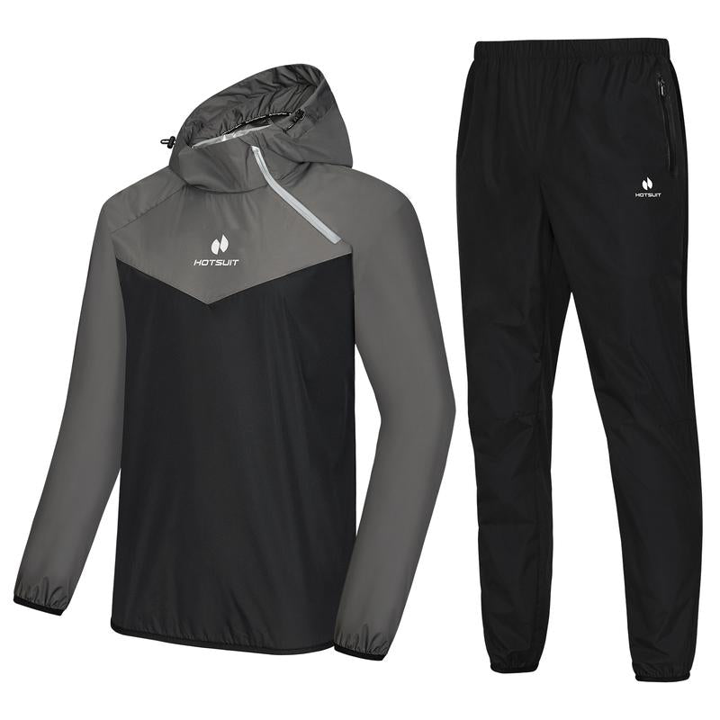 HOTSUIT Unisex Sauna Suit Sportswear | Jacket and Pants Fitness Training Clothes Outdoorfun Athletic Workout Men'S Alo Set