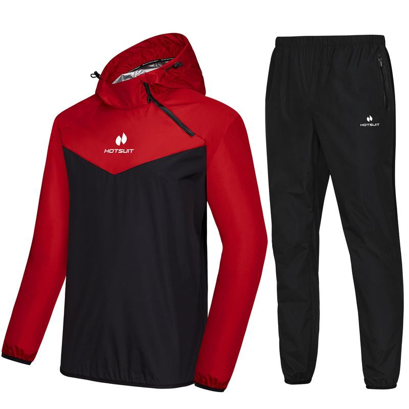 HOTSUIT Unisex Sauna Suit Sportswear | Jacket and Pants Fitness Training Clothes Outdoorfun Athletic Workout Men'S Alo Set