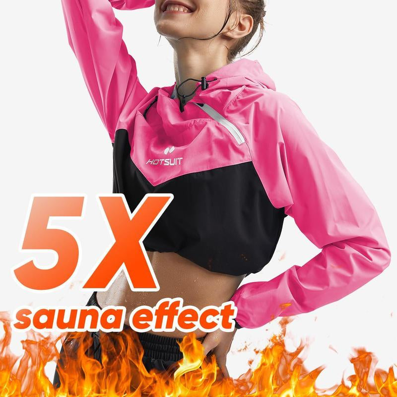 HOTSUIT Unisex Sauna Suit Sportswear | Jacket and Pants Fitness Training Clothes Outdoorfun Athletic Workout Men'S Alo Set