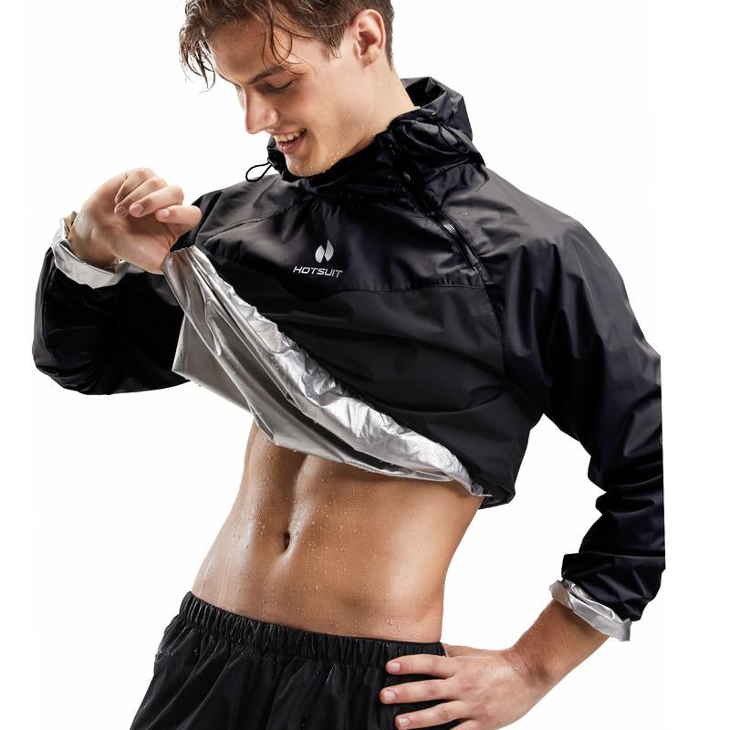 HOTSUIT Unisex Sauna Suit Sportswear | Jacket and Pants Fitness Training Clothes Outdoorfun Athletic Workout Men'S Alo Set