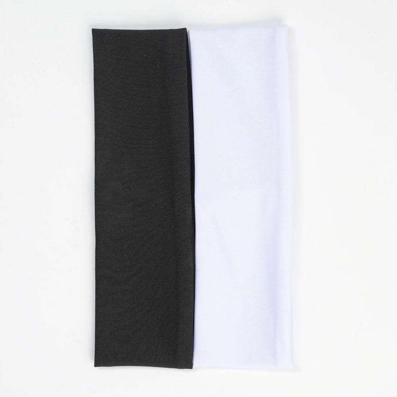 Sports Headband - Non-Slip Fitness Headband for Basketball, Workout, and Other Activities (Black and White)